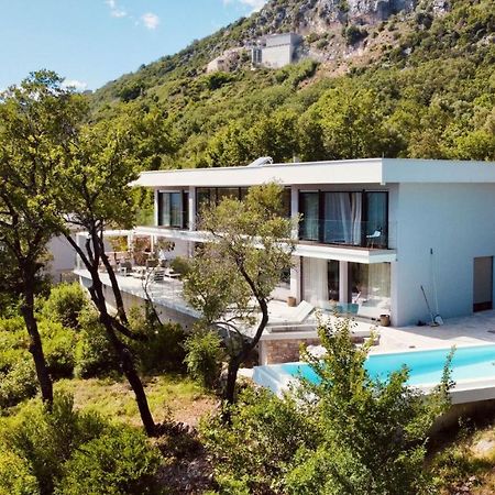 Boka Rock Montenegro - Luxury Villa With Private Pool And Sea View Brajkovina Zewnętrze zdjęcie